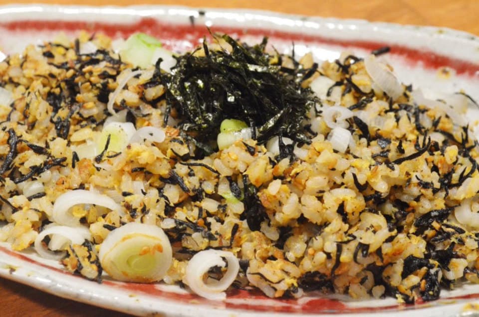 芽ひじきとごまの炒飯