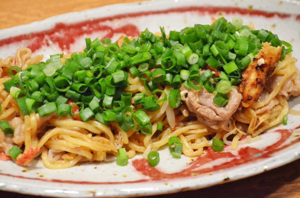ネギまみれ味噌焼きそば