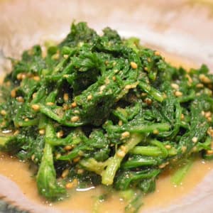 春菊の胡麻和え