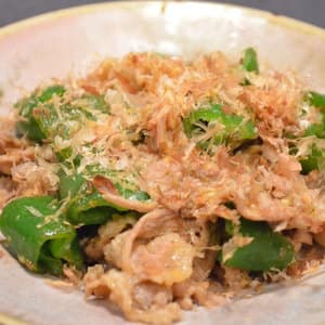豚肉とピーマンのぱりぱり生姜味噌炒め
