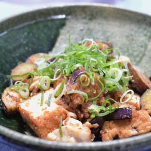 厚揚げとなすのかつお味噌炒め