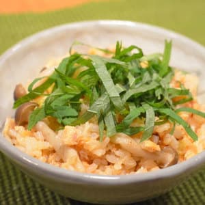 鮭ときのこの炊き込みご飯