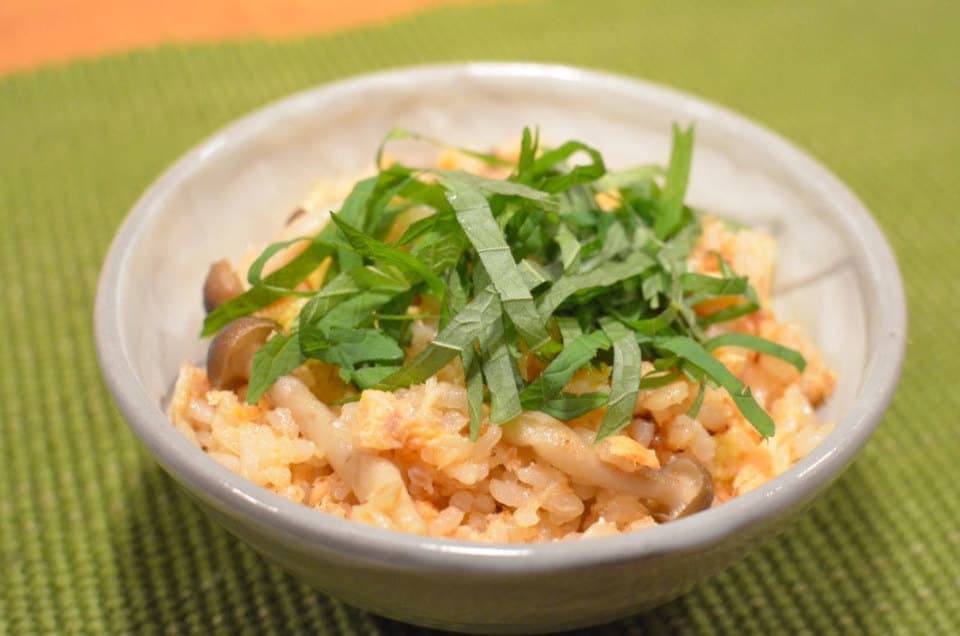 鮭ときのこの炊き込みご飯