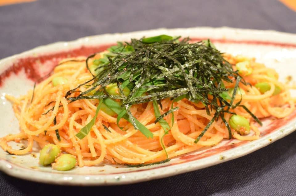 明太子と枝豆のパスタ