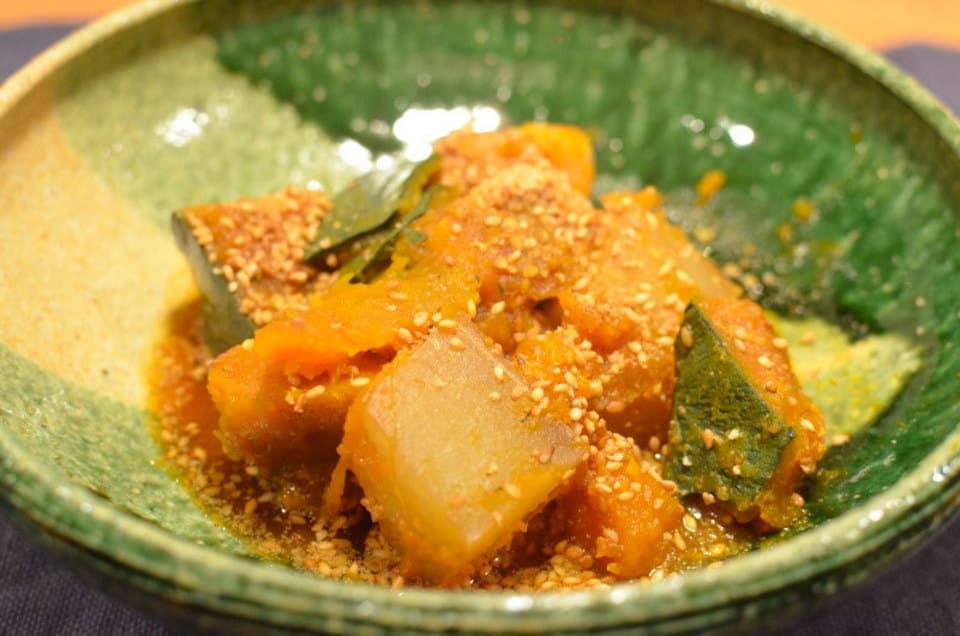 大根とかぼちゃの胡麻煮