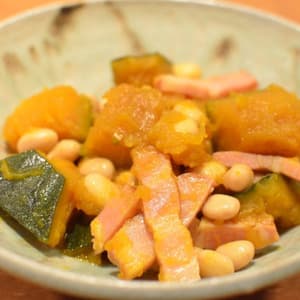 かぼちゃとお豆のたいたん
