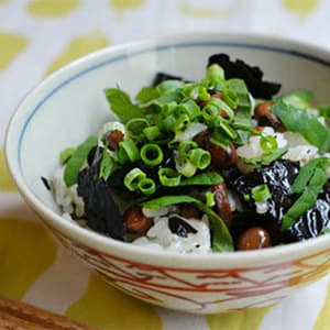 あらめ大豆の混ぜご飯