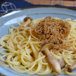 はたけしめじの和風パスタ