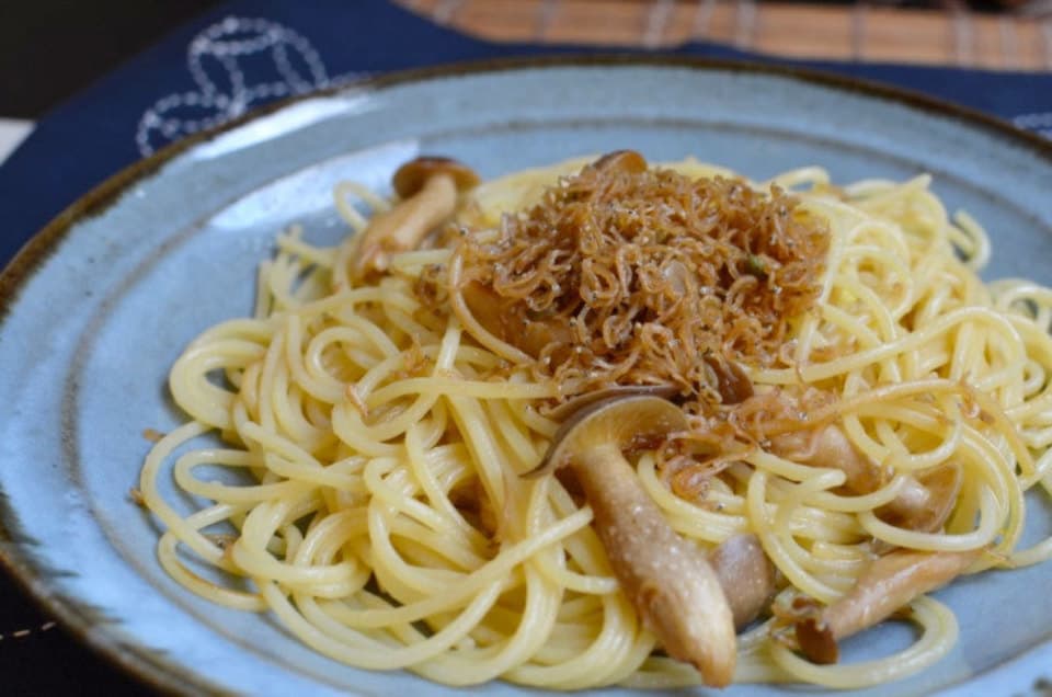 はたけしめじの和風パスタ