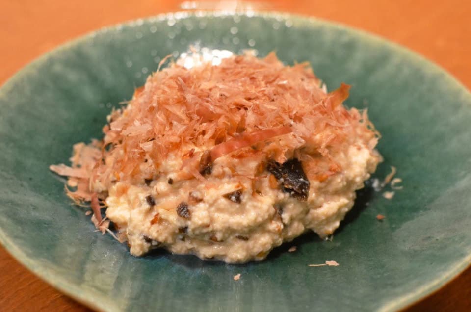山椒昆布の白和え風