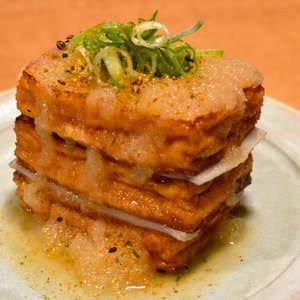 厚揚げとおもちのミルフィーユ～大根のみぞれあんがけ～