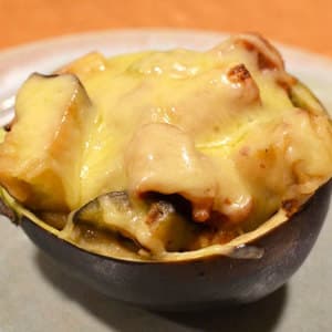賀茂なすと鶏肉のゆず味噌グラタン