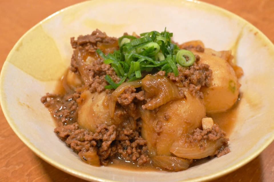 里芋とひき肉のこっくり煮