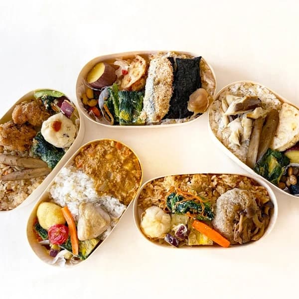 秋のお弁当5種（冷凍）【無農薬米、無添加、野菜は有機または特別栽培】