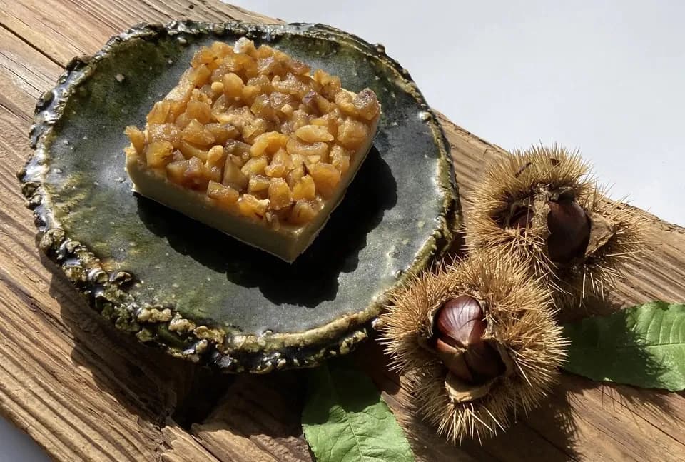 グルテンフリーの無添加ケーキ　栗とチーズ