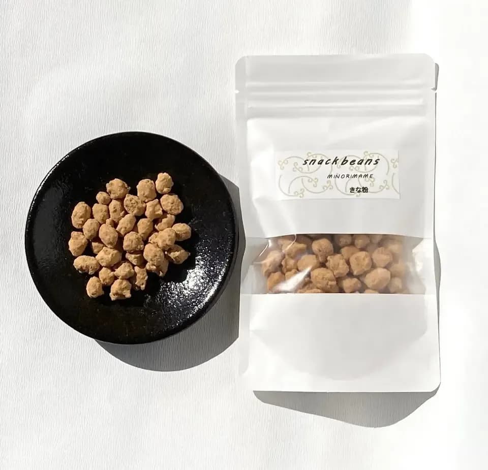 国産大豆のヘルシーな豆菓子＜スナックビーンズ＞黒糖・きな粉・のりしお・スパイシーペッパー