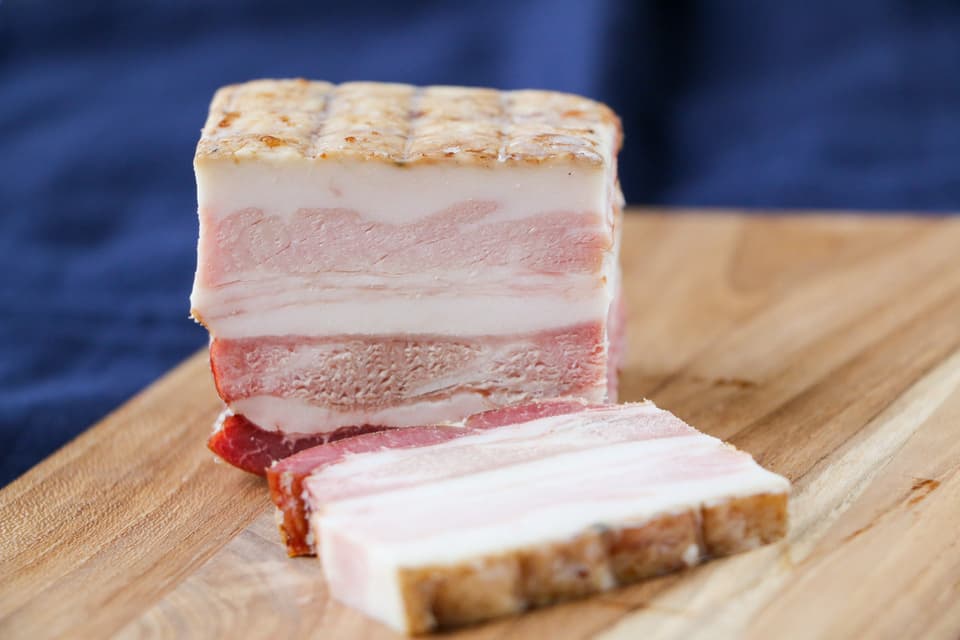 【ギフト用】お肉と塩だけ＜BIOベーコン＞独自製法完全無添加・自然放牧フランス産豚・長期熟成天日海塩