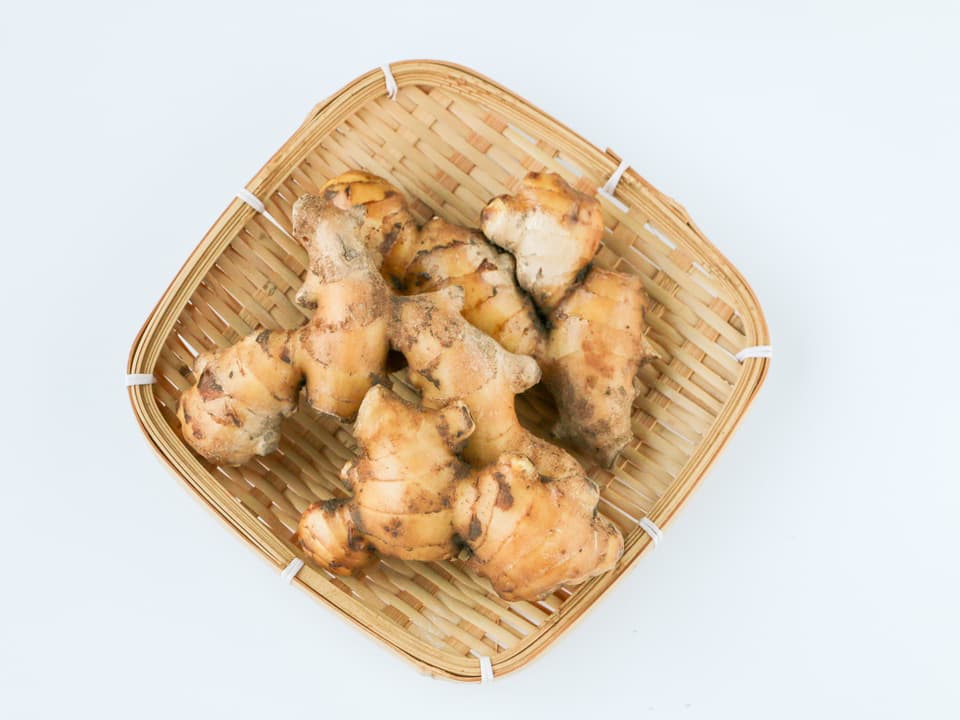 無農薬・無肥料の自然栽培生姜