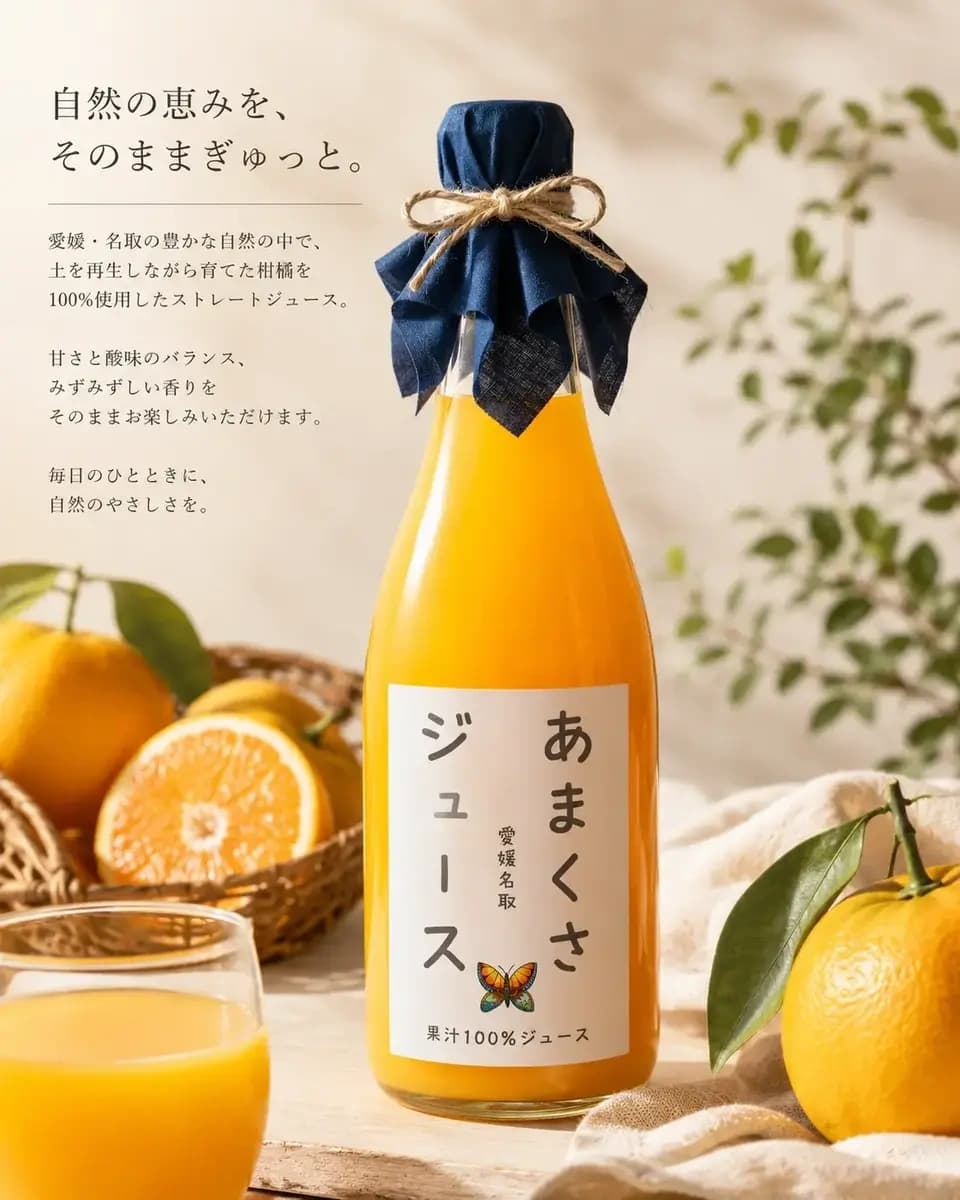 ユウギボウシ愛媛人気の100％ストレートジュース２種類or３種類セット！無添加！愛媛県産・農薬・肥料不使用栽培