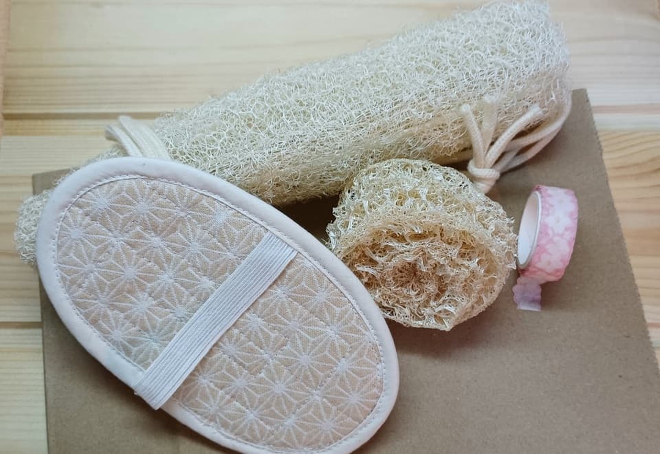 手作り＜有機へちまお風呂用グッズ＞3点セット