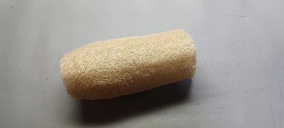 有機へちまで手作り＜お風呂用ハンドタオルリバーシブル＞オーガニックコットン使用