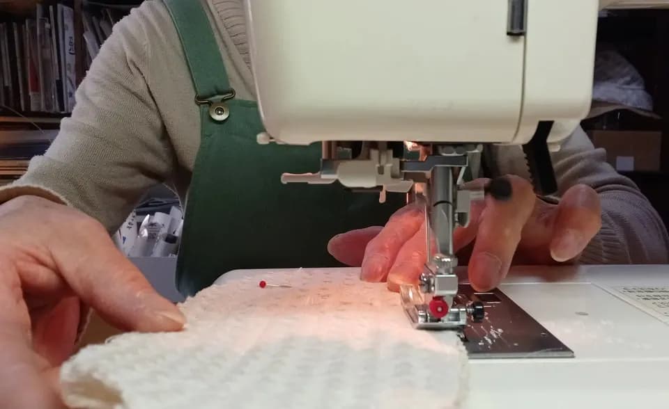 有機へちまで手作り＜お風呂用ハンドタオルリバーシブル＞オーガニックコットン使用