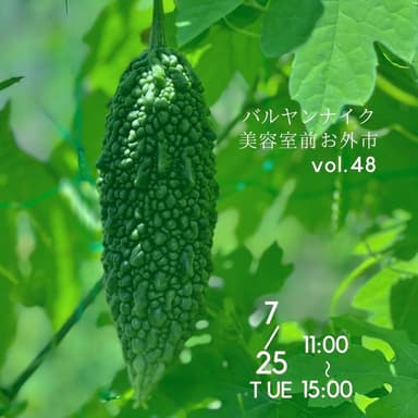 次回のバルヤンナイク美容室前お外市は7/25㊋です!