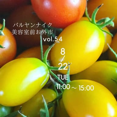 次回のバルヤンナイク美容室前お外市は8/22㊋です。
