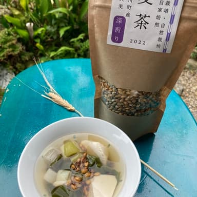 二条大麦の麦茶