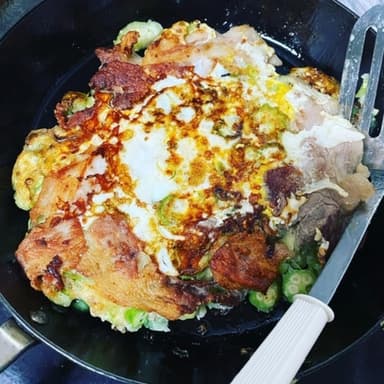 大きくなりすぎたオクラ