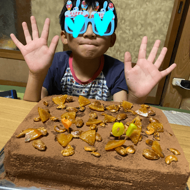 誕生日ケーキ作りました♪