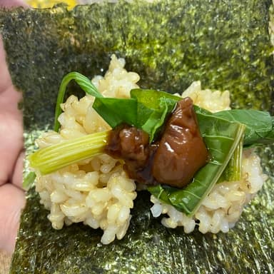 野草と醤油