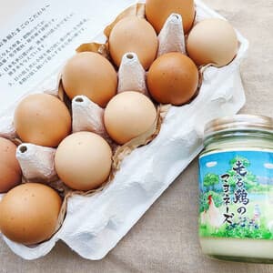 【たまマヨセット】お多福たまご(10個入)&走る鶏のマヨネーズ(1本)