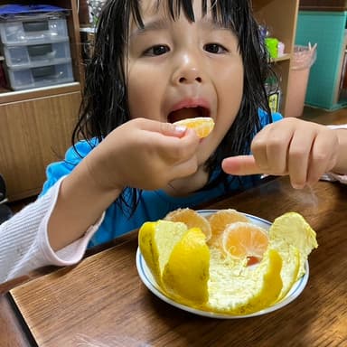 池田さんの自然栽培早生みかんへの感謝(無肥料・無農薬栽培)