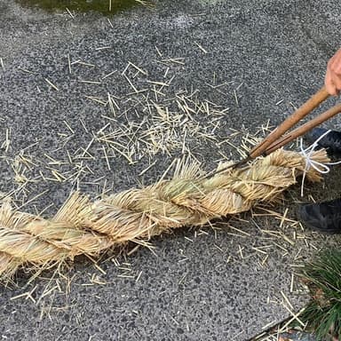 初めてのしめ縄作り🍃