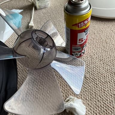 扇風機をきれいにしました✨