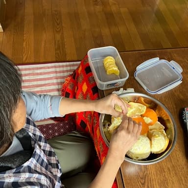 妻に感謝。自然栽培のはっさくと共に。