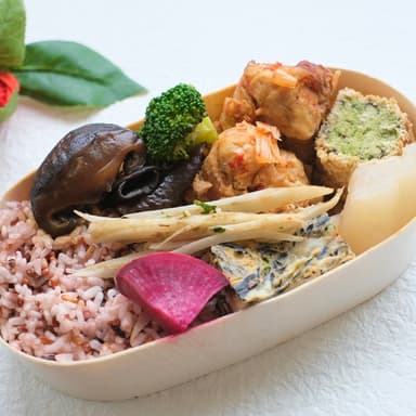 冬のからあげ弁当ー生姜と長葱ー