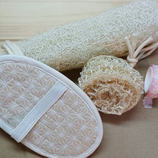 手作り<有機へちまお風呂用グッズ>3点セット